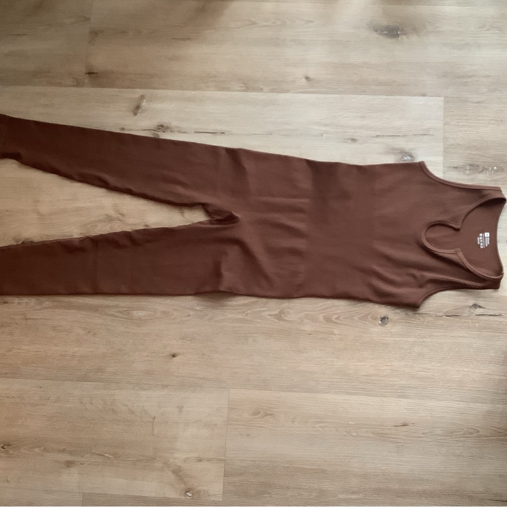 Brown Sleeveless Jumpsuit